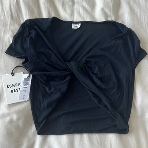 Sunday Best Twist Tie Top